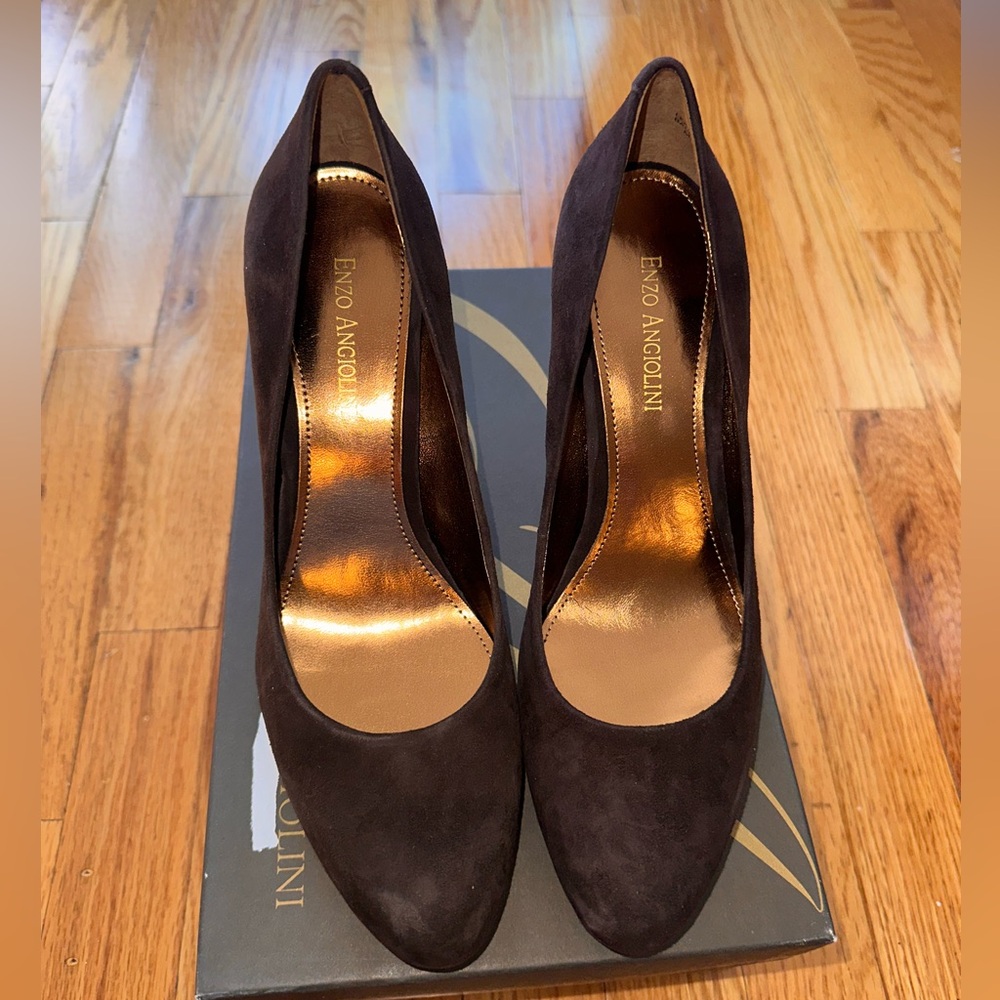 Enzo Angiolini 8M “Eaelaya” Dark Brown Pump